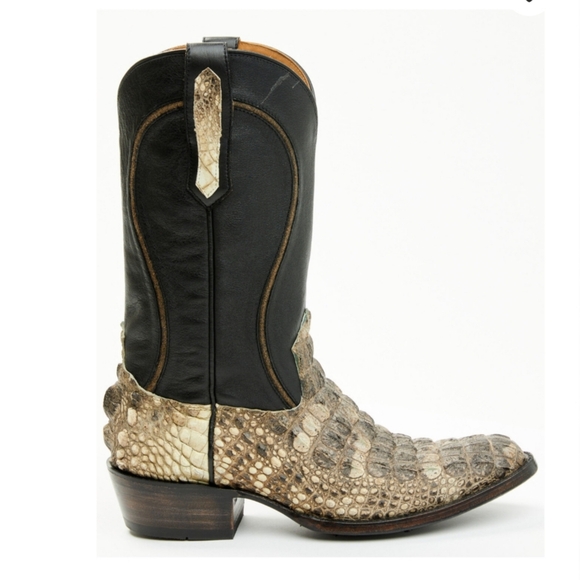 Cody James Black 1978 Tillman Exotic Hornback Alligator Western Boots Round Toe - Picture 1 of 14